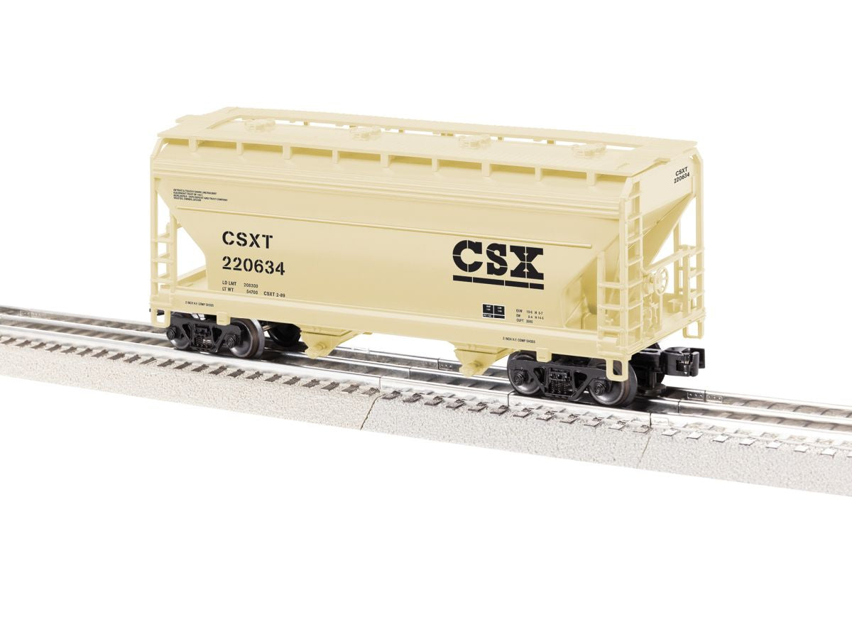 Lionel Train 2643011 O CSX 2 Bay ACF Covered Hopper #220634