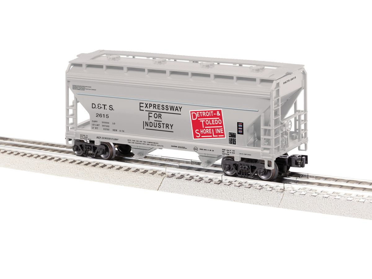 Lionel Train 2643021 O Detroit & Toledo Short Line 2 Bay ACF Covered Hopper #2615