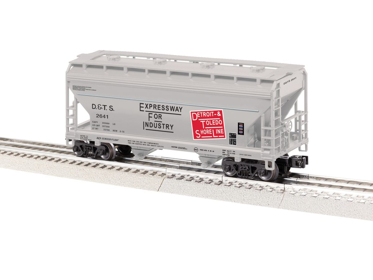 Lionel Train 2643022 O Detroit & Toledo Short Line 2 Bay ACF Covered Hopper #2641