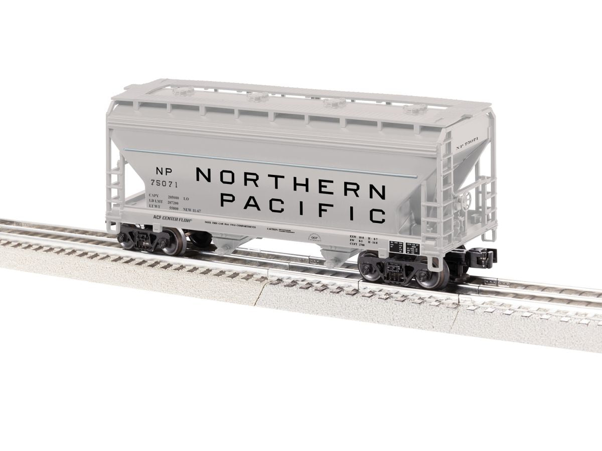 Lionel Train 2643062 O NP 2-Bay ACF Covered Hopper #75071 (not shown)