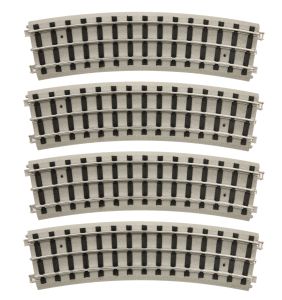 MTH MTH11990724 TP Std.Gauge RealTrax 72 Curve Track/4pk