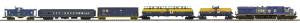 MTH MTH20205131 O CSX Safety Train Set/ES44AC Diesel/3.0/Hi-Rail