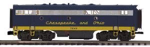 MTH MTH20206123 O F7B Diesel C&O #7507/Dmy./Hi-Rail