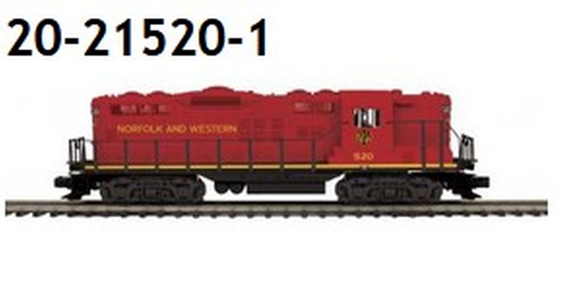 MTH MTH20215201 O GP9 Diesel N&W #520/3.0