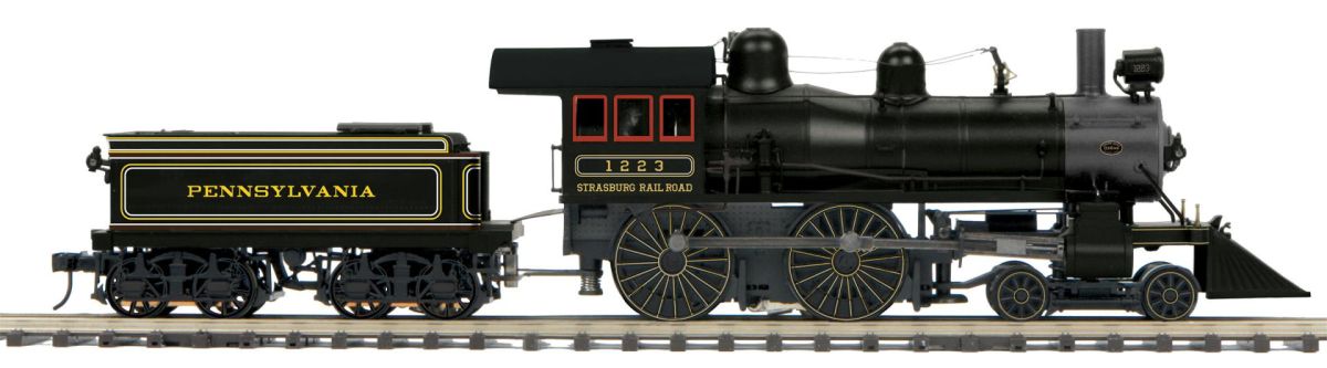 MTH MTH20301021 O 4-4-0 Steam Loco Strasburg #1223/3.0