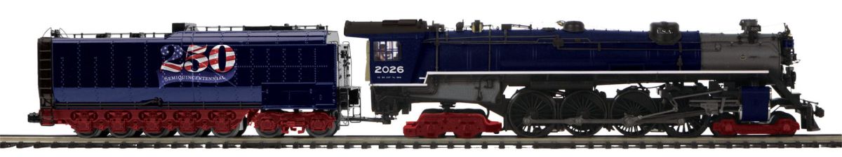 MTH MTH20301291 O Americas 250th 4-8-4 Steam Loco P3 2026 Oil