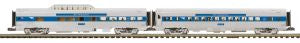 MTH MTH2061013 O Pan Am 2pk 70 Smoothside/Ribbed Psg.Cars