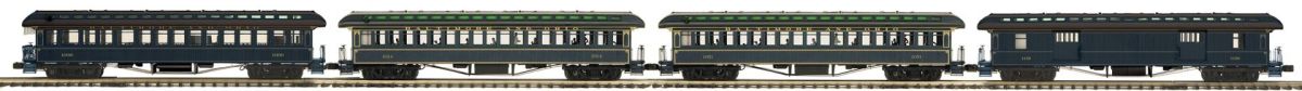 MTH MTH2062105 O B&O 4pk 64 Woodside Psg.Cars
