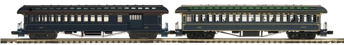 MTH MTH2062106 O B&O 2pk 64 Woodside Combine/Coach