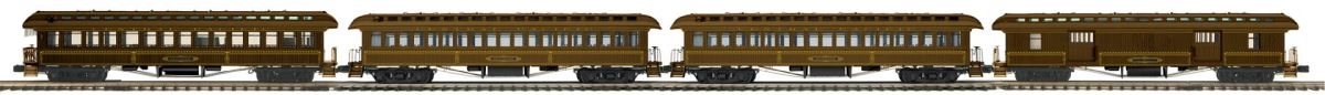 MTH MTH2062108 O Central Pacific 4pk 64 Woodside Psg.Cars