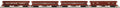 MTH MTH2062111 O UP 4pk 64 Woodside Psg.Cars