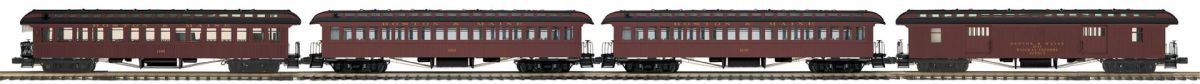 MTH MTH2062114 O B&M 4pk 64 Woodside Psg.Cars
