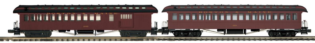 MTH MTH2062115 O B&M 2pk 64 Woodside Combine/Coach