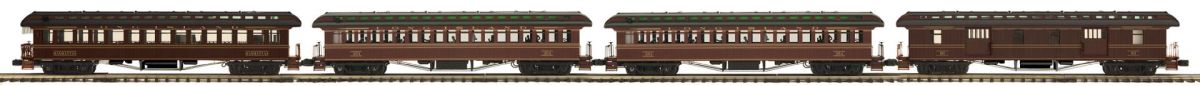 MTH MTH2062118 O LIRR 4pk 64 Woodside Psg.Cars