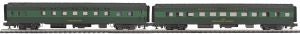 MTH MTH2064209 O RDG 2pk 70 Smoothside Slpr/Diner Psg.Cars