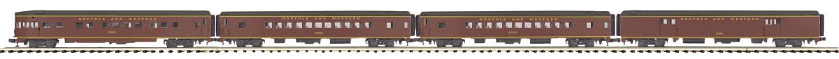 MTH MTH2064263 O N&W 4pk 70 Smoothside Psg.Cars