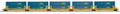 MTH MTH2092245 O TTX 5pk Twin Stack Container Cars DTTX #63180