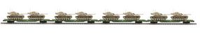 MTH MTH2092285 O 4-Car 60 Flat Car Set W/(2) M60 Tanks Desert Scheme