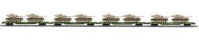 MTH MTH2092286 O 4-Car 60 Flat Car Set W/(2) M60 Tanks Desert Scheme