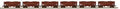 MTH MTH2092294 O 2-Bay Fish Belly Hopper 6pk LV
