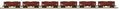 MTH MTH2092295 O 2-Bay Fish Belly Hopper 6pk LV