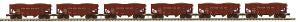 MTH MTH2092295 O 2-Bay Fish Belly Hopper 6pk LV