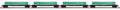 MTH MTH2092317 O 60 Flatcar w/Pipe Load 4pk NS