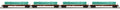 MTH MTH2092318 O 60 Flatcar w/Pipe Load 4pk CP