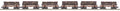 MTH MTH2092327 O Sleleton Cars w/Log Load 6pk Weyerhaeuser