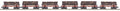 MTH MTH2092330 O Sleleton Cars w/Log Load 6pk West Side Lumber