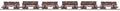 MTH MTH2092331 O Sleleton Cars w/Log Load 6pk N&W