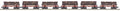 MTH MTH2092332 O Sleleton Cars w/Log Load 6pk N&W