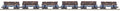 MTH MTH2092333 O Sleleton Cars w/Log Load 6pk C&O