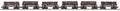 MTH MTH2092335 O Sleleton Cars w/Log Load 6pk West Virginia Pulp