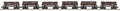 MTH MTH2092336 O Sleleton Cars w/Log Load 6pk West Virginia Pulp