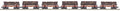 MTH MTH2092337 O Sleleton Cars w/Log Load 6pk Red River Logging