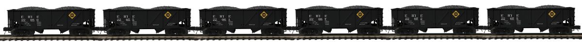 MTH MTH2092346 O 34 2-Bay Composite Hopper 6pk Erie