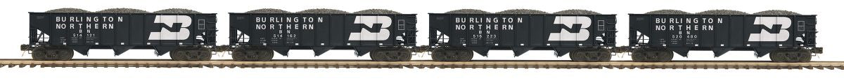 MTH MTH2092361 O BN 4-Car 70-Ton 3-Bay Hopper Set