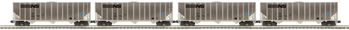 MTH MTH2092390 O NS 4pk Coke Hoppers (Plated)
