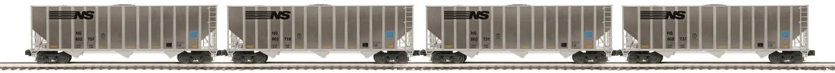 MTH MTH2092391 O NS 4pk Coke Hoppers (Plated)