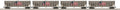MTH MTH2092392 O UP 4pk Coke Hoppers (Plated)