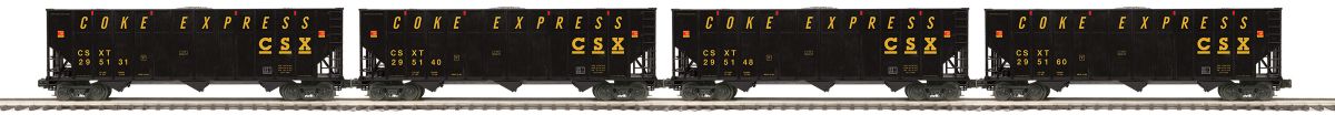 MTH MTH2092395 O CSX 4pk Coke Hoppers