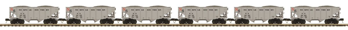 MTH MTH2092414 O 2-Bay Fish Belly Hopper 6pk NS