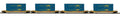 MTH MTH2092432 O 4-Car Husky Stack Set CSX