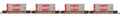 MTH MTH2092434 O 4-Car Husky Stack Set KCS