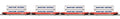 MTH MTH2092435 O 4-Car Husky Stack Set CP Rail
