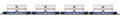 MTH MTH2092436 O 4-Car Husky Stack Set APL
