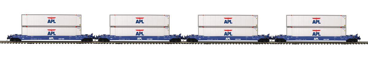 MTH MTH2092436 O 4-Car Husky Stack Set APL