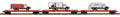 MTH MTH2092440  O Trump 3pk Flatcars w/Truck Loads