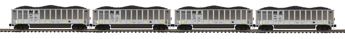 MTH MTH2092444 O Coalporter Hopper 4pk NS
